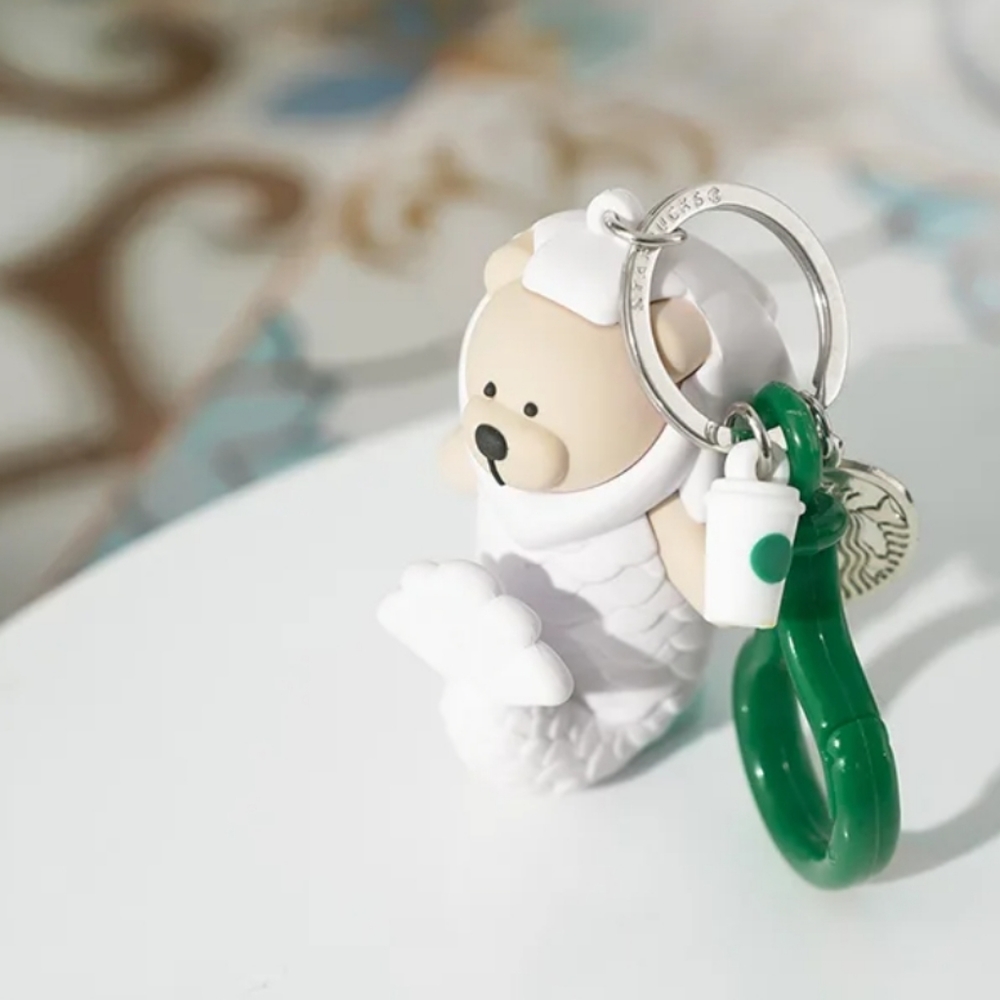 Starbucks Singapore 2020 Merlion Bearista Keychain